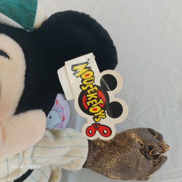 Vintage Disney Mickey Mouse Baseball Stuffed Doll - Picture 8 of 14